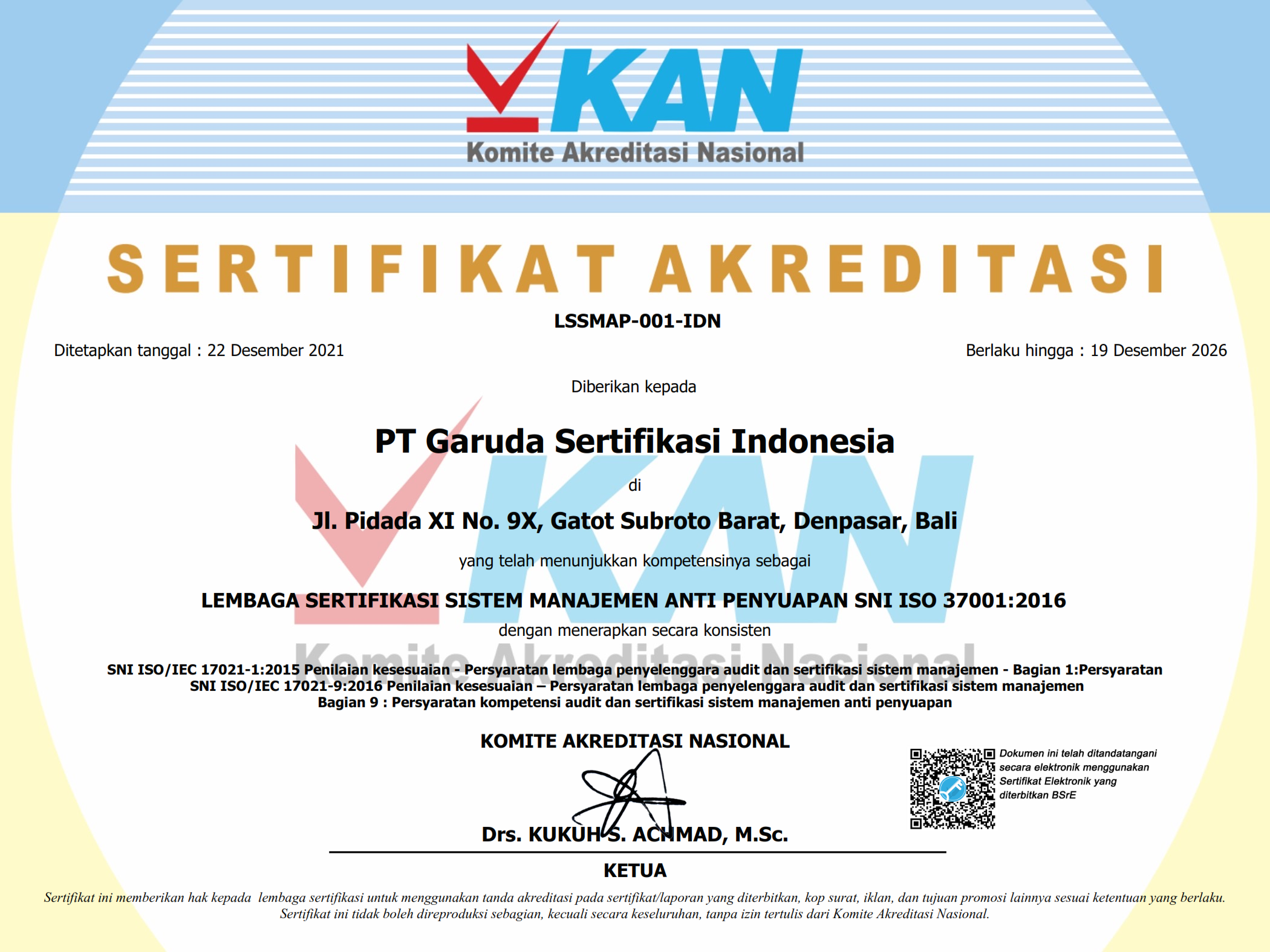 SNI ISO 37001 : 2016